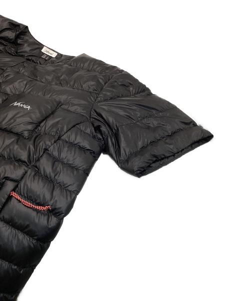 NANGA（ナンガ）NANGA (ナンガ) インナーダウン カーディガン デタッチャブルスリーブ ブラック サイズ:Ｌ（US-M/EU-M）の古着・服飾アイテム