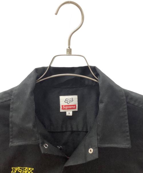 SUPREME（シュプリーム）SUPREME (シュプリーム) HONDA (ホンダ) Fox Racing Work Shirt（フォックス レーシング ワーク シャツ） ブラック サイズ:Sの古着・服飾アイテム