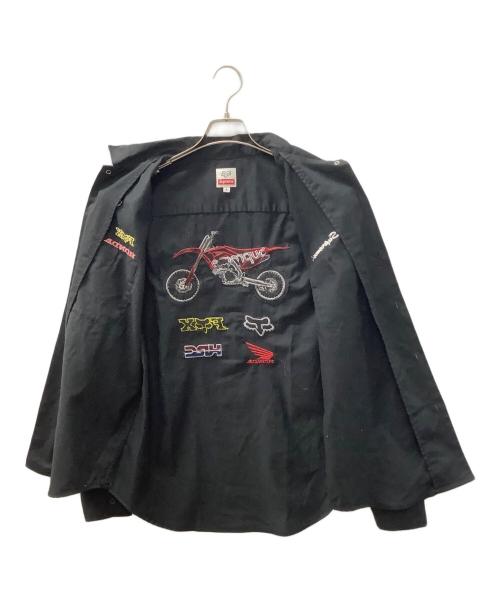 SUPREME（シュプリーム）SUPREME (シュプリーム) HONDA (ホンダ) Fox Racing Work Shirt（フォックス レーシング ワーク シャツ） ブラック サイズ:Sの古着・服飾アイテム