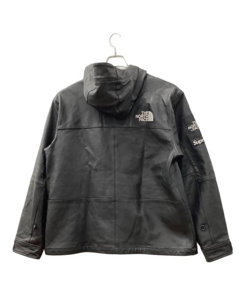 THE NORTH FACE（ザ ノース フェイス）THE NORTH FACE (ザ ノース フェイス) SUPREME (シュプリーム) 18AW Leather Mountain Parka ブラック サイズ:Mの古着・服飾アイテム