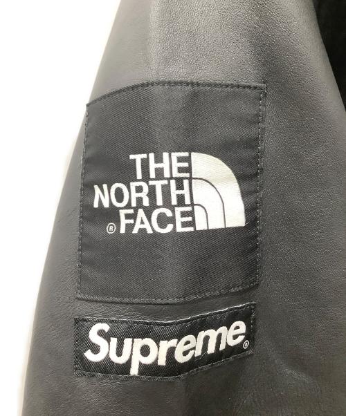 THE NORTH FACE（ザ ノース フェイス）THE NORTH FACE (ザ ノース フェイス) SUPREME (シュプリーム) 18AW Leather Mountain Parka ブラック サイズ:Mの古着・服飾アイテム