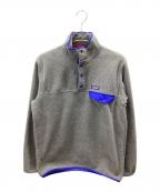 Patagoniaパタゴニア）の古着「ライトウェイト・シンチラ・スナップT・プルオーバー」｜グレー×ブルー