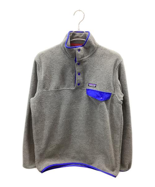Patagonia（パタゴニア）Patagonia (パタゴニア) ライトウェイト・シンチラ・スナップT・プルオーバー グレー×ブルー サイズ:Mの古着・服飾アイテム