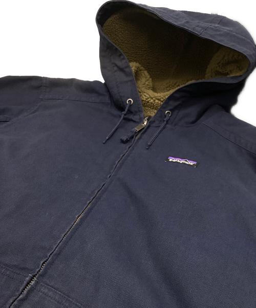 Patagonia（パタゴニア）Patagonia (パタゴニア) ラインドキャンバスフーディージャケット ネイビー サイズ:Lの古着・服飾アイテム