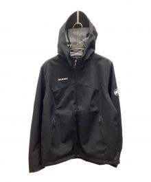 MAMMUT（マムート）の古着「ファーナウ ソフトシェル フーデッド ジャケット」｜ブラック