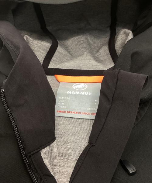 MAMMUT（マムート）MAMMUT (マムート) ファーナウ ソフトシェル フーデッド ジャケット ブラック サイズ:Lの古着・服飾アイテム