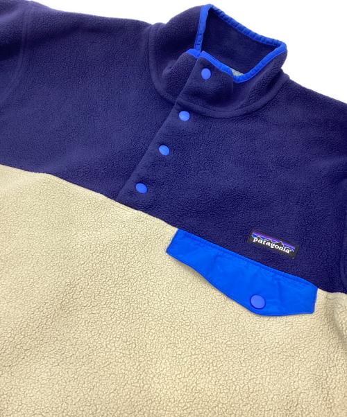 Patagonia（パタゴニア）Patagonia (パタゴニア) シンチラスナップT ベージュ×ネイビー サイズ:Sの古着・服飾アイテム