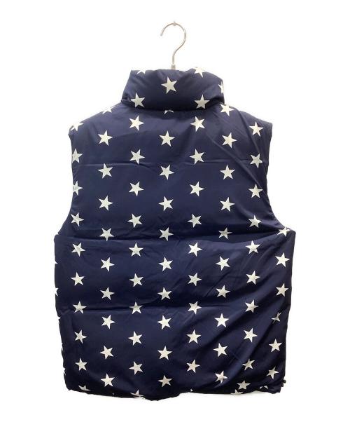 Bristol（ブリストル）Bristol (ブリストル) リバーシブルダウンベスト ネイビー×ホワイト サイズ:Lの古着・服飾アイテム