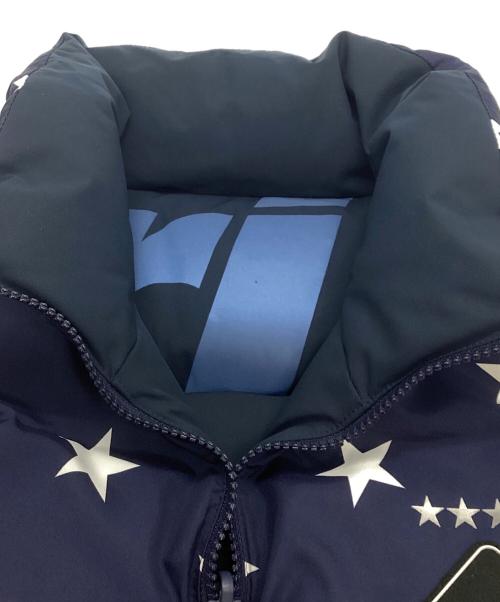 Bristol（ブリストル）Bristol (ブリストル) リバーシブルダウンベスト ネイビー×ホワイト サイズ:Lの古着・服飾アイテム