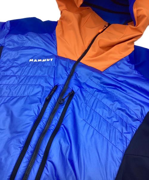 MAMMUT（マムート）MAMMUT (マムート) Eisfeld SO Hybrid Hooded Jacket ブルー×オレンジ サイズ:XLの古着・服飾アイテム
