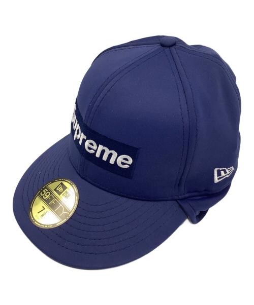 SUPREME（シュプリーム）SUPREME (シュプリーム) New Era (ニューエラ) Ear flap Box Logo ブルー サイズ:7 3/8 (58.7cm）の古着・服飾アイテム