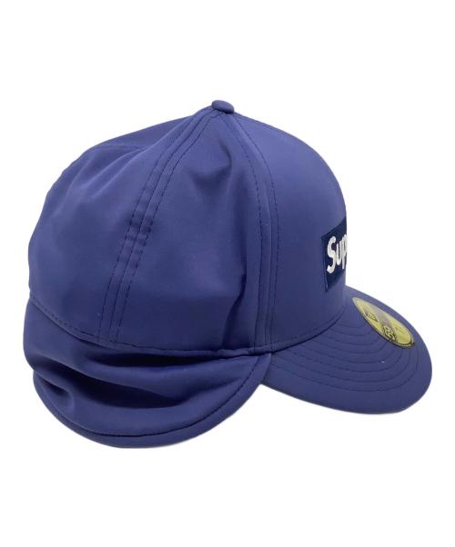SUPREME（シュプリーム）SUPREME (シュプリーム) New Era (ニューエラ) Ear flap Box Logo ブルー サイズ:7 3/8 (58.7cm）の古着・服飾アイテム
