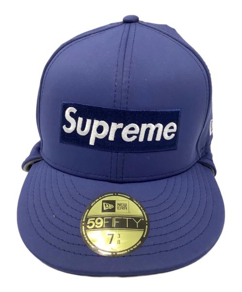SUPREME（シュプリーム）SUPREME (シュプリーム) New Era (ニューエラ) Ear flap Box Logo ブルー サイズ:7 3/8 (58.7cm）の古着・服飾アイテム