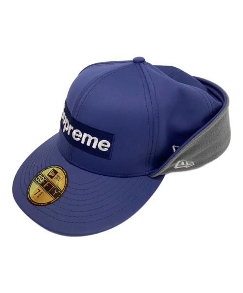 SUPREME（シュプリーム）SUPREME (シュプリーム) New Era (ニューエラ) Ear flap Box Logo ブルー サイズ:7 3/8 (58.7cm）の古着・服飾アイテム