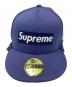 中古・古着 SUPREME (シュプリーム) New Era (ニューエラ) Ear flap Box Logo ブルー サイズ:7 3/8 (58.7cm）：8000円