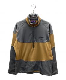 Patagonia（パタゴニア）の古着「LongｰSleeved R1 Field 1/4-Zip」｜グレー×コヨーテ