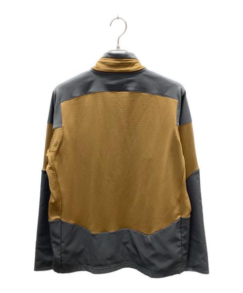 Patagonia（パタゴニア）Patagonia (パタゴニア) LongｰSleeved R1 Field 1/4-Zip グレー×コヨーテ サイズ:Lの古着・服飾アイテム
