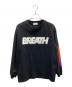 NEUTRALWORKS（ニュートラルワークス）の古着「MDJ LONG SLEEVE GRAPHIC CREW」｜ブラック