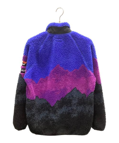 GRAMICCI x NANGA（グラミチ×ナンガ）GRAMICCI x NANGA (グラミチ×ナンガ) RIDGELINE JQ FLEECE ZIP BLOUSON パープル×ブルー サイズ:Mの古着・服飾アイテム