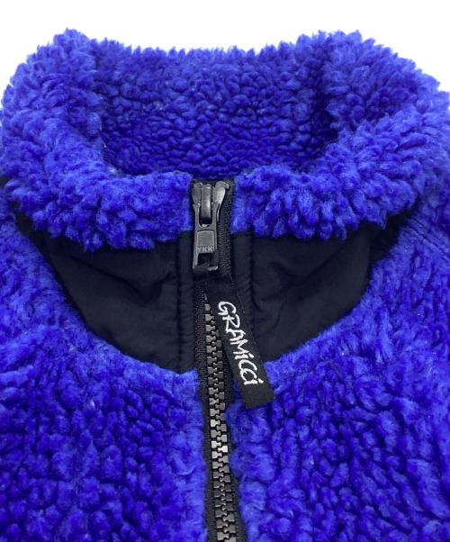 GRAMICCI x NANGA（グラミチ×ナンガ）GRAMICCI x NANGA (グラミチ×ナンガ) RIDGELINE JQ FLEECE ZIP BLOUSON パープル×ブルー サイズ:Mの古着・服飾アイテム
