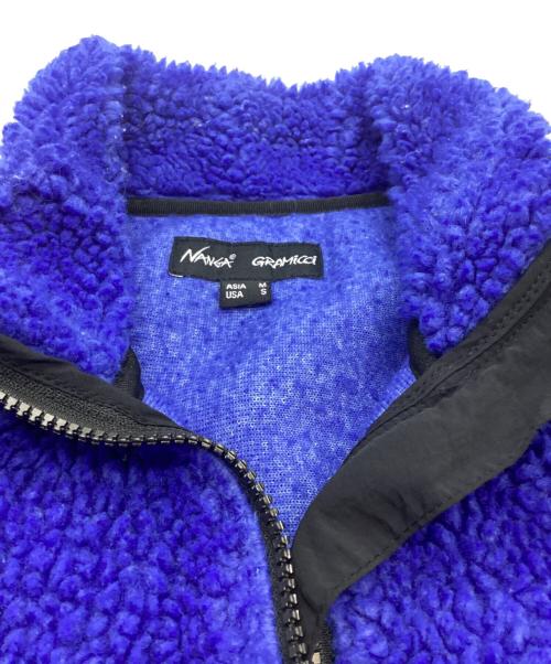 GRAMICCI x NANGA（グラミチ×ナンガ）GRAMICCI x NANGA (グラミチ×ナンガ) RIDGELINE JQ FLEECE ZIP BLOUSON パープル×ブルー サイズ:Mの古着・服飾アイテム