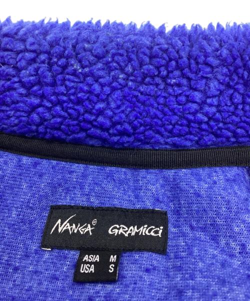 GRAMICCI x NANGA（グラミチ×ナンガ）GRAMICCI x NANGA (グラミチ×ナンガ) RIDGELINE JQ FLEECE ZIP BLOUSON パープル×ブルー サイズ:Mの古着・服飾アイテム