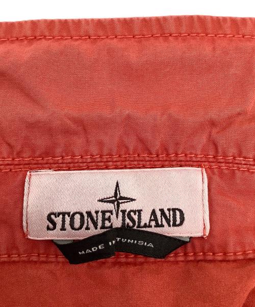 STONE ISLAND（ストーンアイランド）STONE ISLAND (ストーンアイランド) シャツジャケット レッド サイズ:Mの古着・服飾アイテム