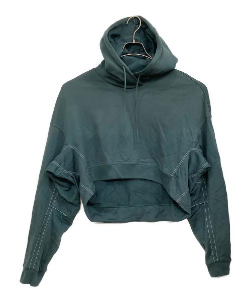 adidas（アディダス）adidas (アディダス) Y-3 (ワイスリー) プルオーバーパーカー グリーン サイズ:Lの古着・服飾アイテム