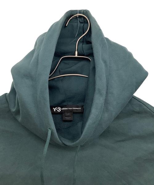 adidas（アディダス）adidas (アディダス) Y-3 (ワイスリー) プルオーバーパーカー グリーン サイズ:Lの古着・服飾アイテム