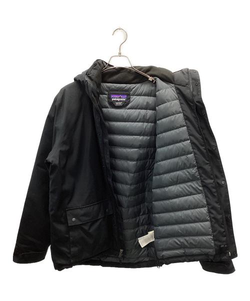 Patagonia（パタゴニア）Patagonia (パタゴニア) TOPLEY JKT ロゴデザイン ダウンジャケット ブラック サイズ:Lの古着・服飾アイテム