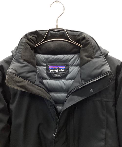 Patagonia（パタゴニア）Patagonia (パタゴニア) TOPLEY JKT ロゴデザイン ダウンジャケット ブラック サイズ:Lの古着・服飾アイテム