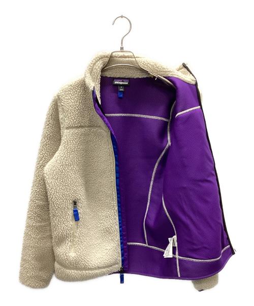 Patagonia（パタゴニア）Patagonia (パタゴニア) クラシック・レトロX・ジャケット ベージュ×パープル サイズ:Sの古着・服飾アイテム