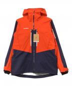 MAMMUTマムート）の古着「Haldigrat HS Hooded Jacket」｜オレンジ×ネイビー