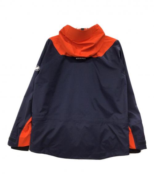 MAMMUT（マムート）MAMMUT (マムート) Haldigrat HS Hooded Jacket オレンジ×ネイビー サイズ:XL 未使用品の古着・服飾アイテム