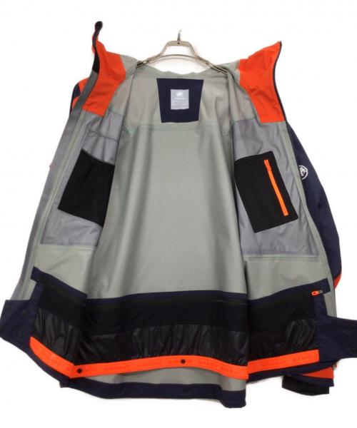 MAMMUT（マムート）MAMMUT (マムート) Haldigrat HS Hooded Jacket オレンジ×ネイビー サイズ:XL 未使用品の古着・服飾アイテム