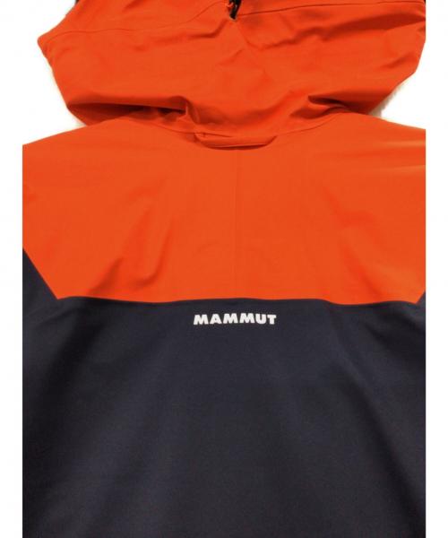 MAMMUT（マムート）MAMMUT (マムート) Haldigrat HS Hooded Jacket オレンジ×ネイビー サイズ:XL 未使用品の古着・服飾アイテム