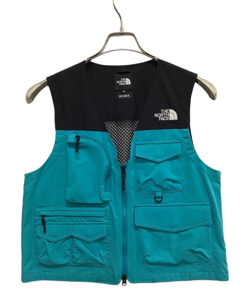 THE NORTH FACE（ザ ノース フェイス）THE NORTH FACE (ザ ノース フェイス) BEAMS (ビームス) アウトドアユーティリティベスト ブラック×スカイブルー サイズ:Sの古着・服飾アイテム