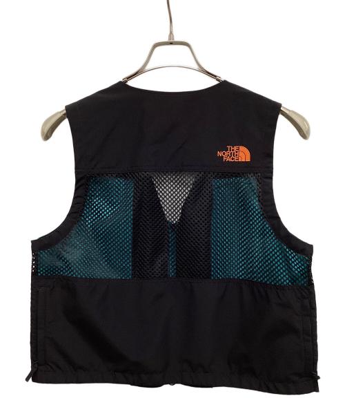 THE NORTH FACE（ザ ノース フェイス）THE NORTH FACE (ザ ノース フェイス) BEAMS (ビームス) アウトドアユーティリティベスト ブラック×スカイブルー サイズ:Sの古着・服飾アイテム