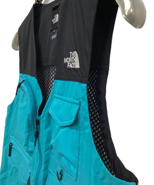 THE NORTH FACE（ザ ノース フェイス）THE NORTH FACE (ザ ノース フェイス) BEAMS (ビームス) アウトドアユーティリティベスト ブラック×スカイブルー サイズ:Sの古着・服飾アイテム