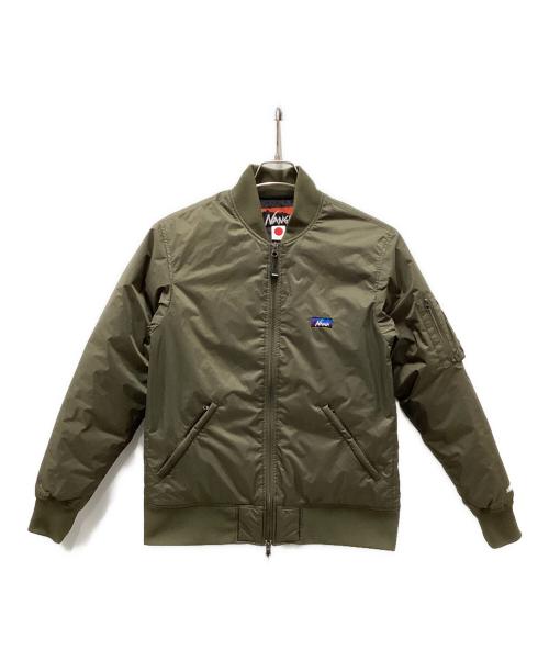 NANGA（ナンガ）NANGA (ナンガ) Orange (オレンジ) MA-1 オーロラダウンジャケット オリーブ サイズ:Mの古着・服飾アイテム