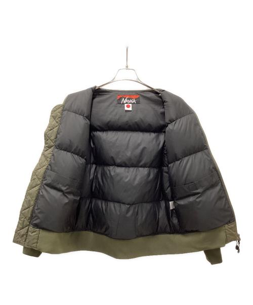 NANGA（ナンガ）NANGA (ナンガ) Orange (オレンジ) MA-1 オーロラダウンジャケット オリーブ サイズ:Mの古着・服飾アイテム
