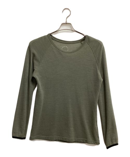 山と道（ヤマトミチ）山と道 (ヤマトミチ) DF Mesh Merino Long Sleeve オリーブ サイズ:Mの古着・服飾アイテム