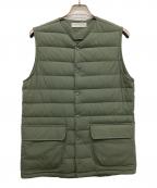 AXESQUIN ELEMENTSアクシーズクイン エレメンツ）の古着「ストレッチのダウンベスト」｜グリーン