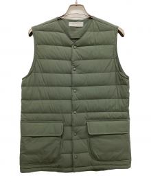AXESQUIN ELEMENTS（アクシーズクイン エレメンツ）の古着「ストレッチのダウンベスト」｜グリーン