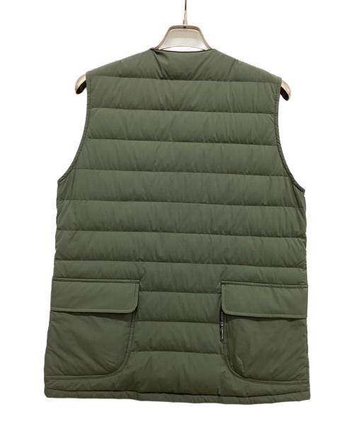 AXESQUIN ELEMENTS（アクシーズクイン エレメンツ）AXESQUIN ELEMENTS (アクシーズクイン エレメンツ) ストレッチのダウンベスト グリーン サイズ:Lの古着・服飾アイテム