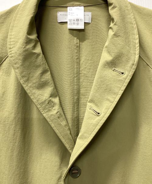 axesquin（アクシーズクイン）axesquin (アクシーズクイン) ソフトシェルノハイキングジャケット 黄緑 サイズ:Lの古着・服飾アイテム