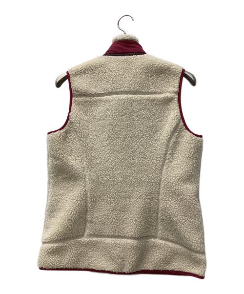Patagonia（パタゴニア）Patagonia (パタゴニア) クラシック・レトロX・ベスト アイボリー×ボルドー サイズ:Mの古着・服飾アイテム