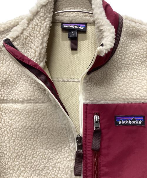 Patagonia（パタゴニア）Patagonia (パタゴニア) クラシック・レトロX・ベスト アイボリー×ボルドー サイズ:Mの古着・服飾アイテム