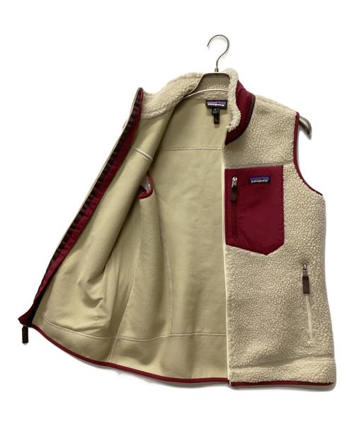 Patagonia（パタゴニア）Patagonia (パタゴニア) クラシック・レトロX・ベスト アイボリー×ボルドー サイズ:Mの古着・服飾アイテム