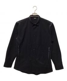 axesquin（アクシーズクイン）の古着「ロングスリーブベンチレーションシャツ」｜ブラック